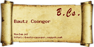 Bautz Csongor névjegykártya