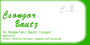 csongor bautz business card
